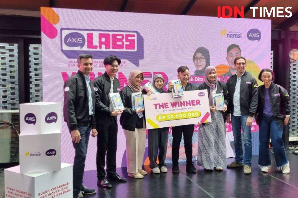 Mahasiswa pemenang program AXISLAB yang digelar AXIS (IDN Times/Misrohatun)