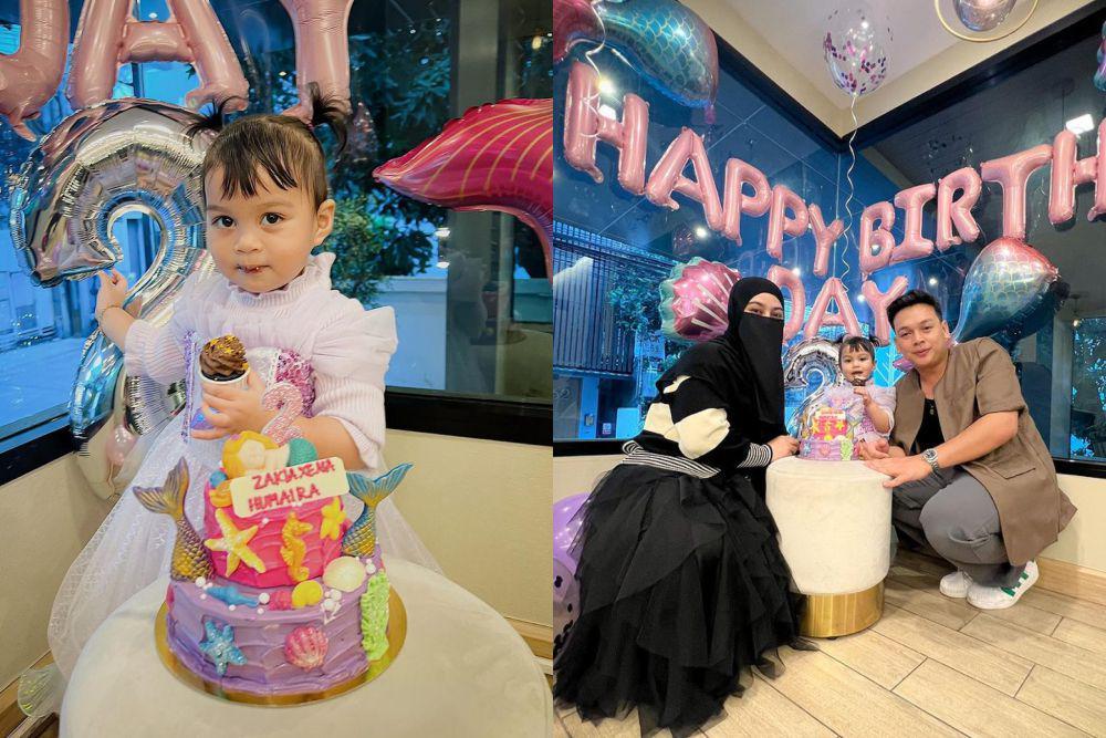 8 Potret Ulang Tahun Ke-2 Zakia Anak Natta Reza dan Wardah di Thailand