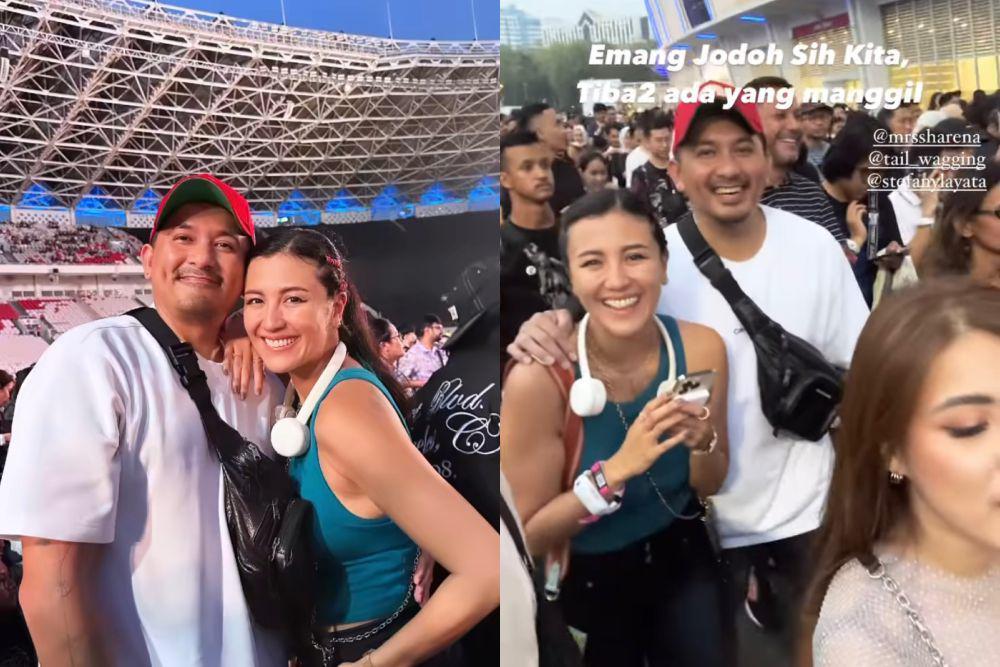 7 Potret Sharena dan Ryan Delon Nonton Coldplay, Ditipu Calo Tiket!