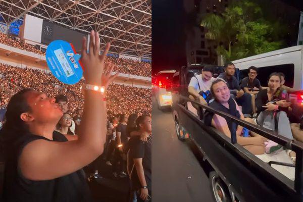 7 Potret Keanu Agl Pulang Naik Mobil Pick-up Usai Nonton Coldplay