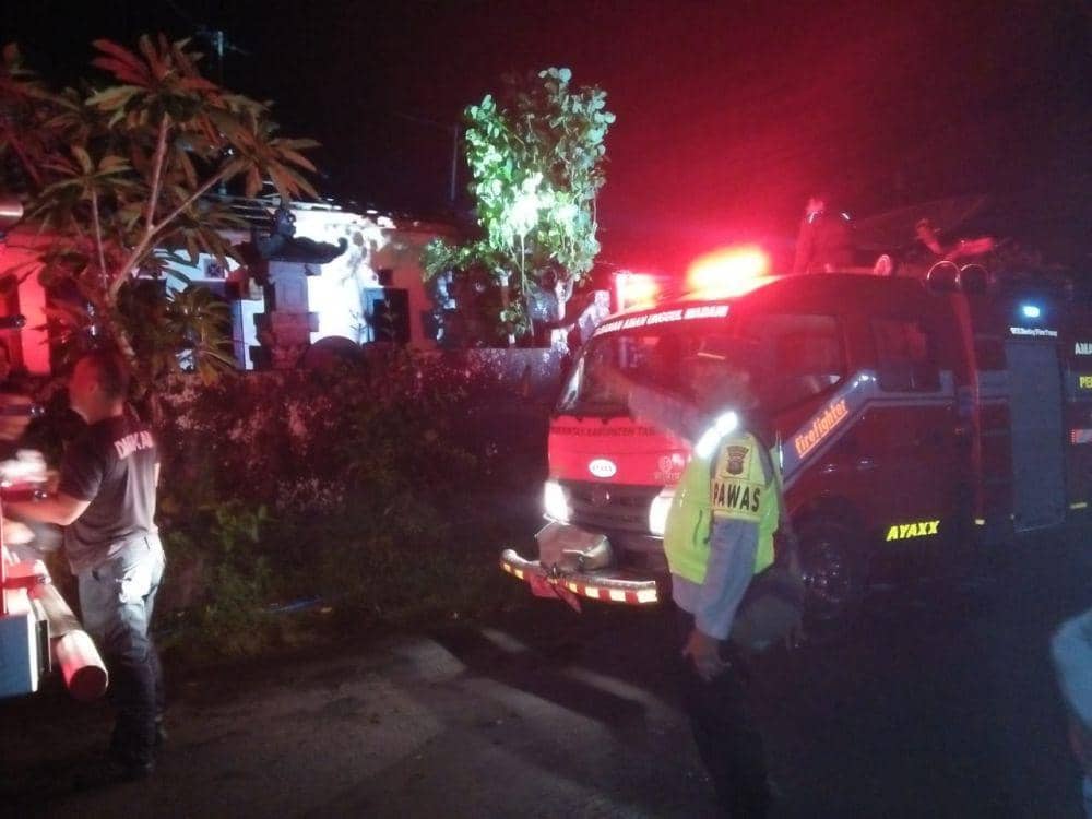 Api Melalap Habis Rumah di Pupuan Tabanan