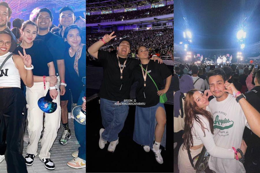 9 OOTD Couple Seleb di Konser Coldplay Jakarta, Ada Thoriq-Aaliyah!