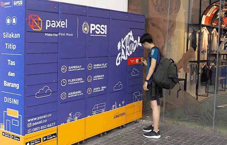 ilustrasi cara sewa loker di GBK (paxel.co)
