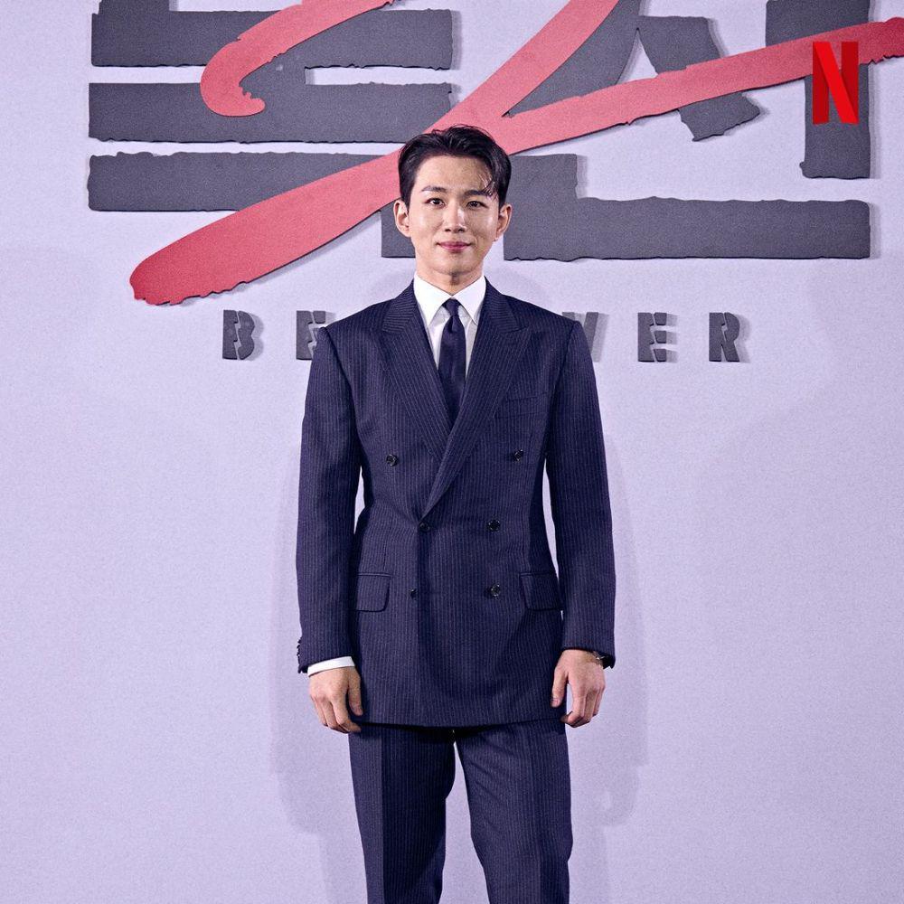 Oh Seung Hoon di konferensi pers film Believer 2 (instagram.com/netflixkr)
