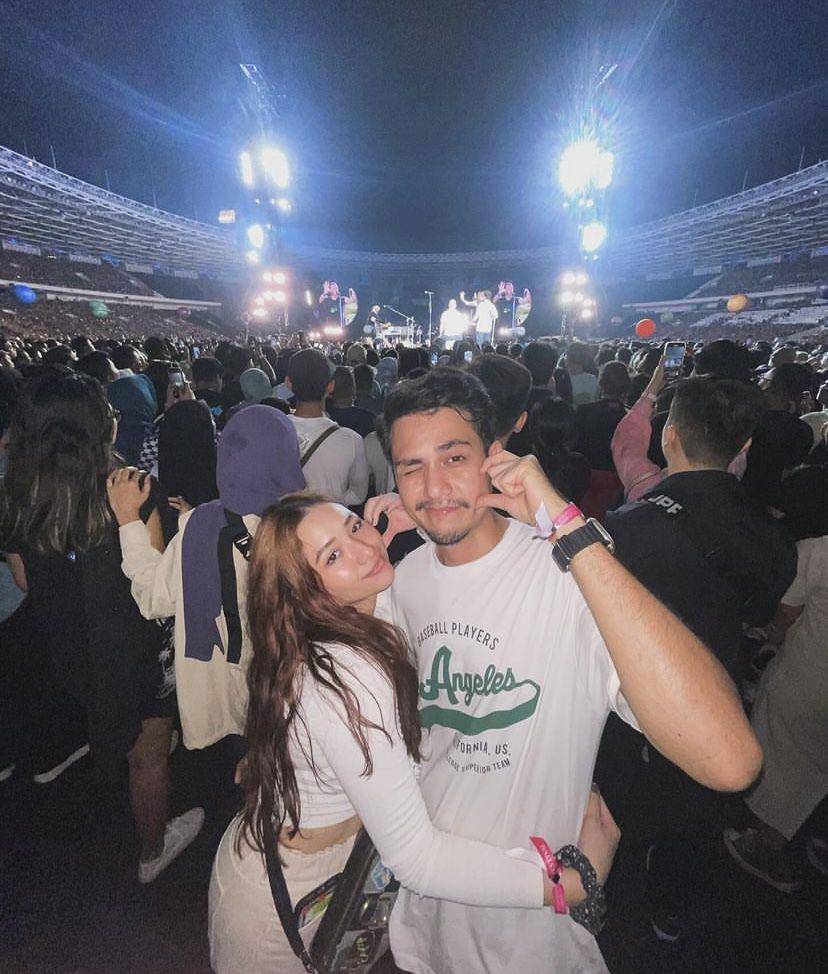 Rizky Alatas dan Adzana Bing Slamet nonton konser Coldplay (instagram.com/rizkyalatas)