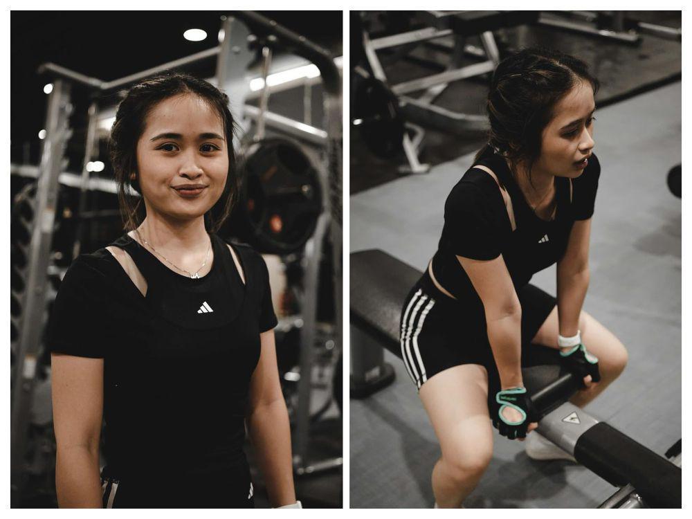 7 Potret Gritte Agatha saat Fitnes, Otot Punggung Bikin Salah Fokus!
