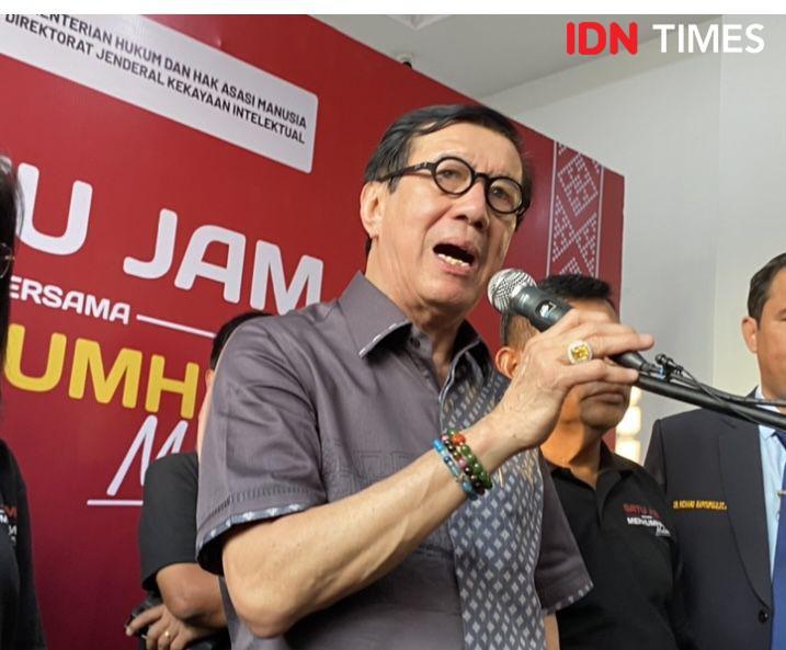Menteri Hukum dan Hak Asasi Manusia/Menkumham Yasonna Hamonangan Laoly (IDN Times/Indah Permata Sari)