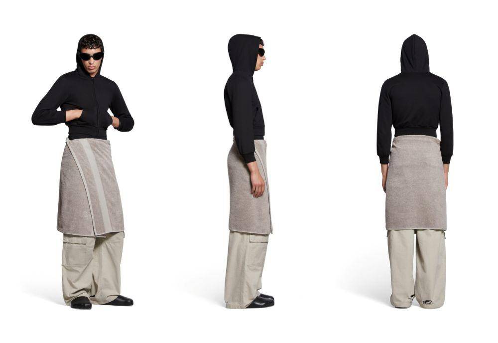 Balenciaga Towel Skirt (balenciaga.com)