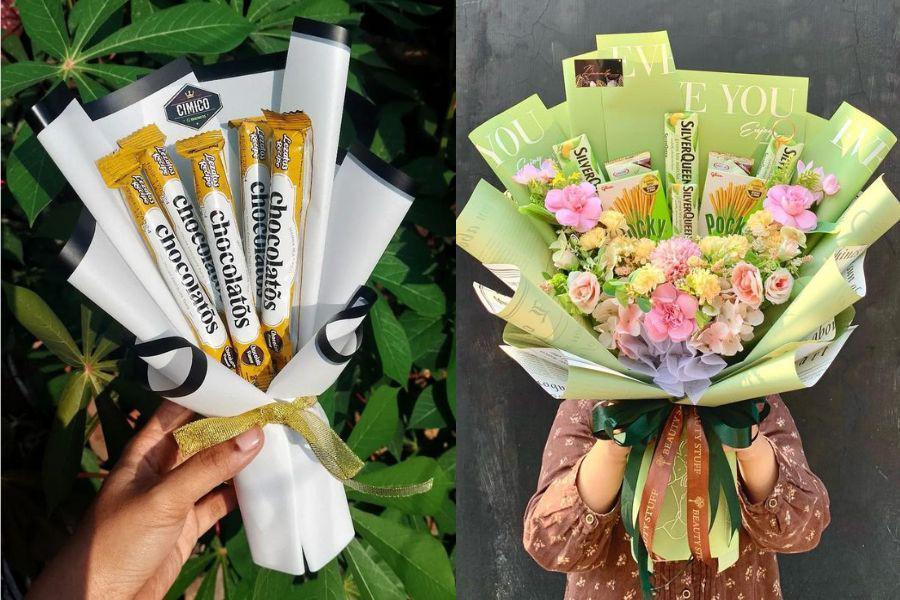 14 Contoh Buket Snack, Bisa untuk Hadiah Wisuda, lho!