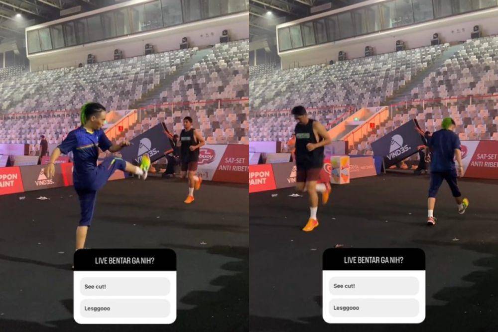 potret Arya Saloka dan Ziva Magnolya jajal Istora Senayan (instagram.com/vindes.ig)