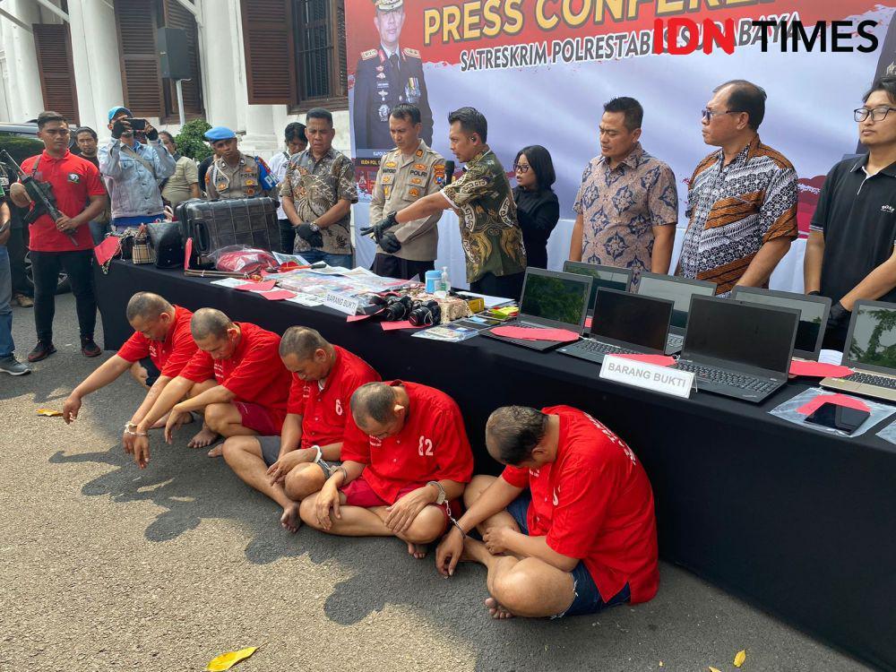 5 Orang Ditangkap Usai Bobol Rumah Mewah di Surabaya