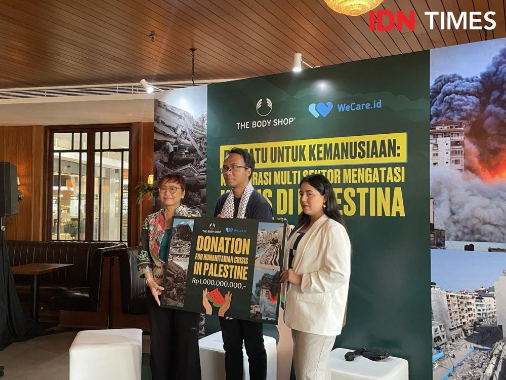 The Body Shop Indonesia Donasi Rp1 Miliar untuk Palestina