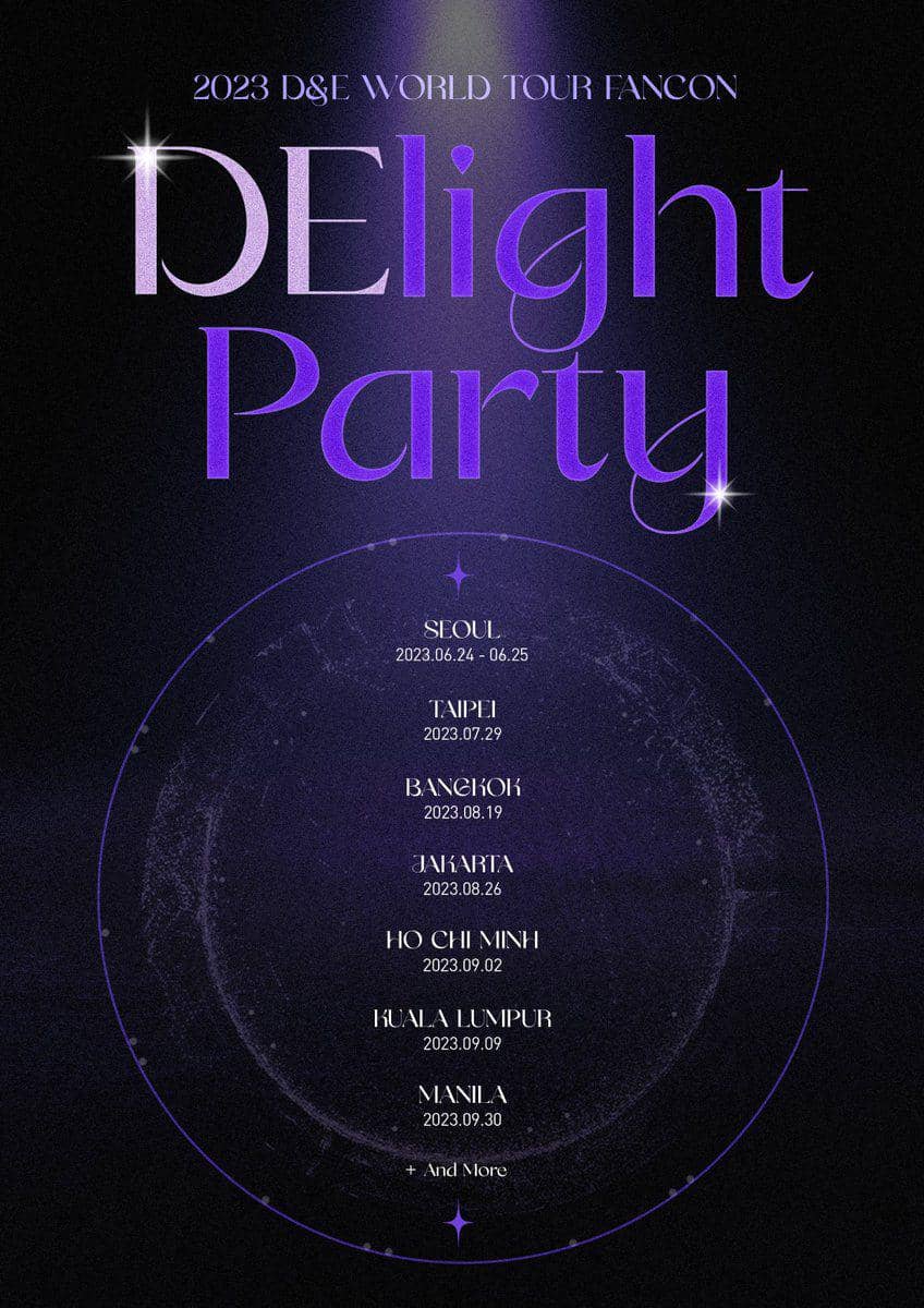 poster DnE World Tour Fancon ‘DElight PARTY’ (twitter.com/SJ_DnE_official)