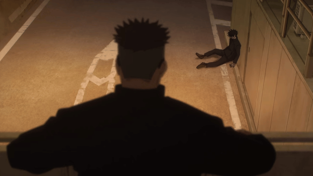 Megumi diantar Sukuna ke tempat Shoko dan Masamichi (dok. MAPPA/ Jujutsu Kaisen Season 2)