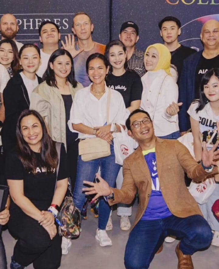 momen Ridwan Kamil nonton Coldplay bareng istri (instagram.com/ridwankamil)