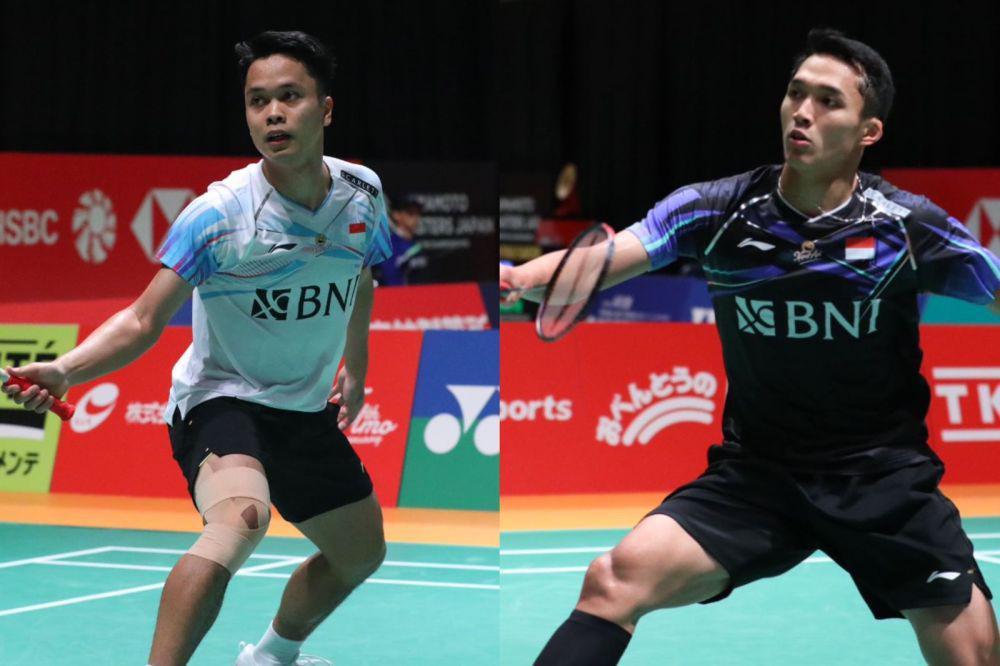 Jonatan dan Ginting Tembus 16 Besar India Open 2024