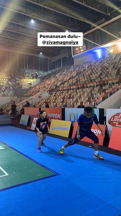potret Arya Saloka dan Ziva Magnolya jajal Istora Senayan (instagram.com/vindes.ig)
