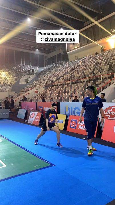 potret Arya Saloka dan Ziva Magnolya jajal Istora Senayan (instagram.com/vindes.ig)