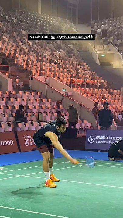 potret Arya Saloka dan Ziva Magnolya jajal Istora Senayan (instagram.com/vindes.ig)