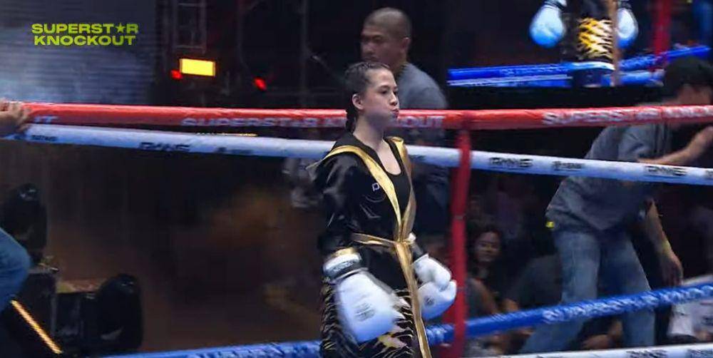 potret Adhisty Zara adu tinju vs Lula Lahfah di Superstar Knockout (youtube.com/Rans Entertainment)