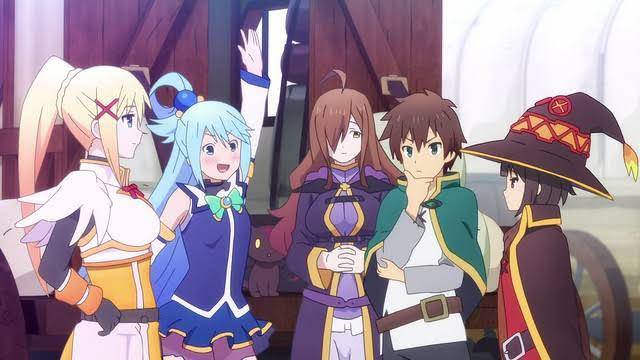 Wiz dan temannya (dok. Studio Deen/KonoSuba: God's Blessing on This Wonderful World)