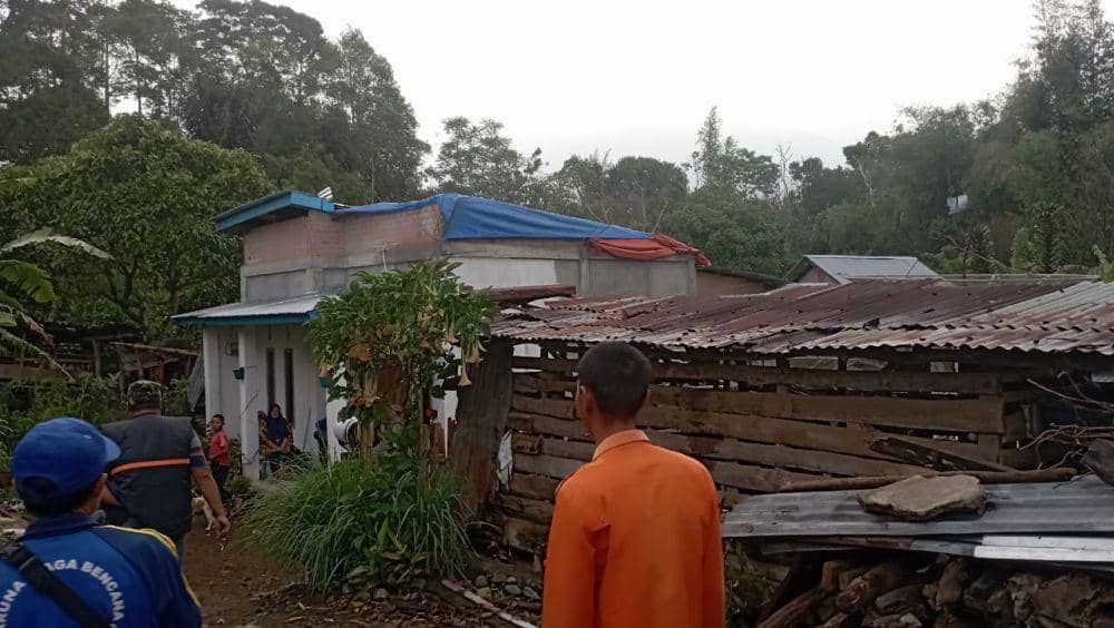 Wilayah terdampak Puting Beliung di Pagar Alam (Dok: BPBD Sumsel)