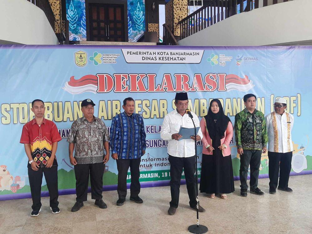 Banjarmasin Deklarasi Stop BAB Sembarangan dalam Peringatan HKN