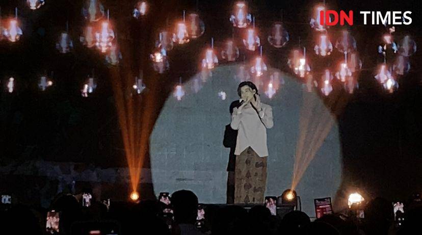 potret fan meeting Gulf Kanawut di ICE BSD Nusantara Hall, Minggu (19/11/2023) (IDN Times/Rani Asnurida)