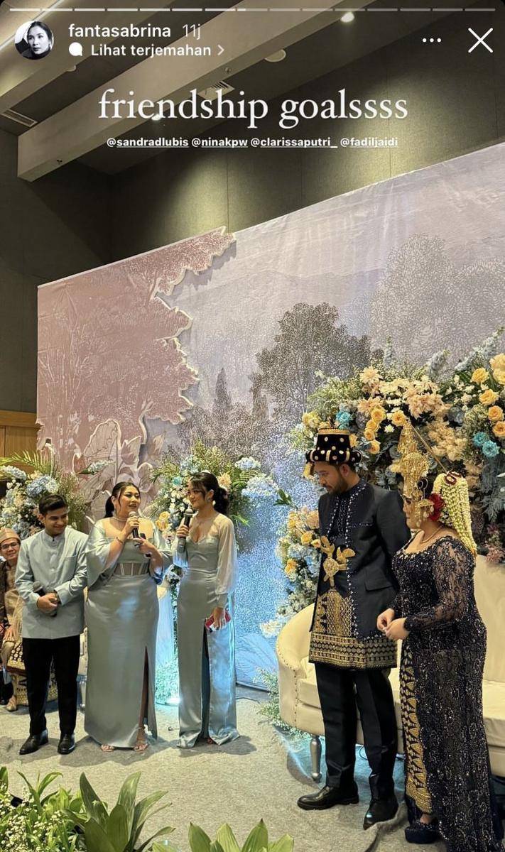 potret pernikahan Sandra Lubis dan Suryo Prakoso (Instagram.com/fantasabrina)
