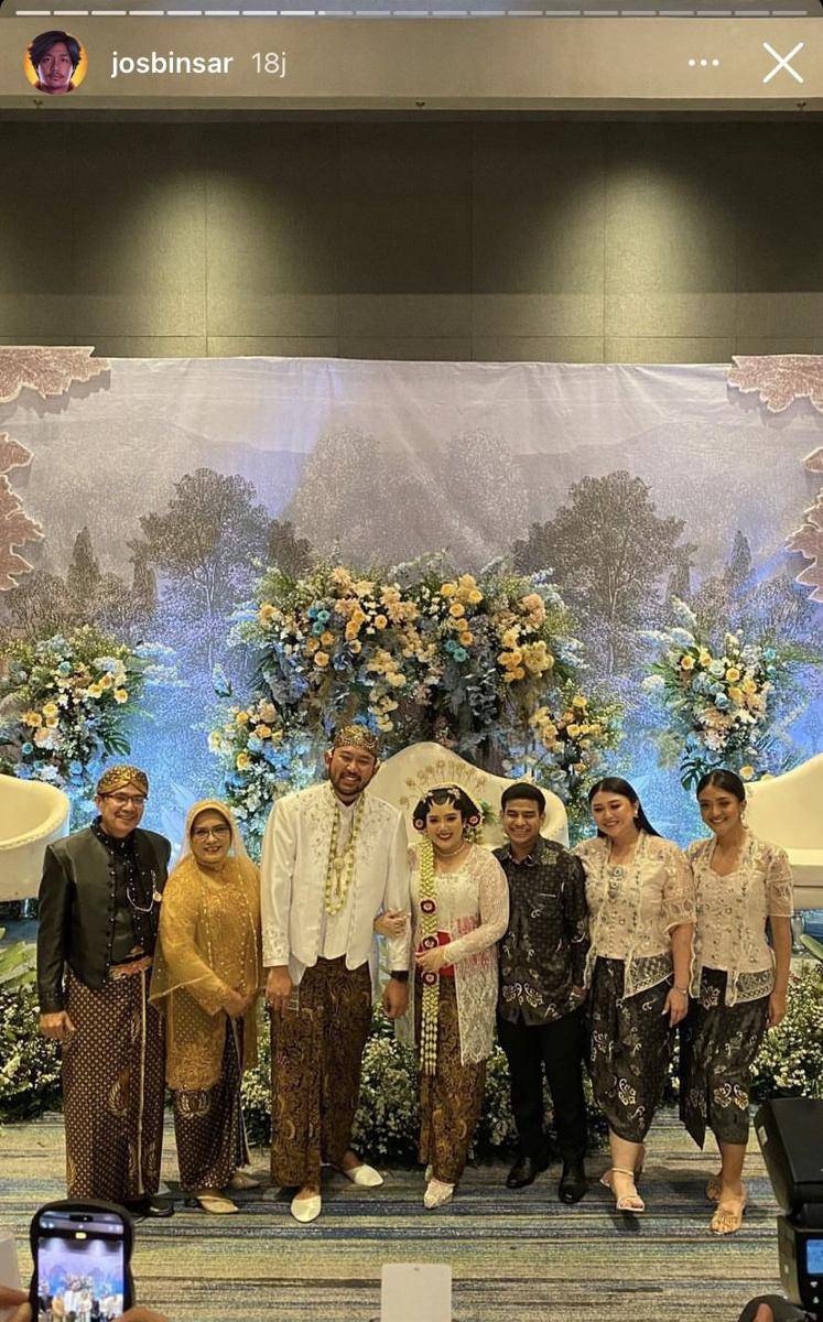 potret pernikahan Sandra Lubis dan Suryo Prakoso (Instagram.com/josbinsar)