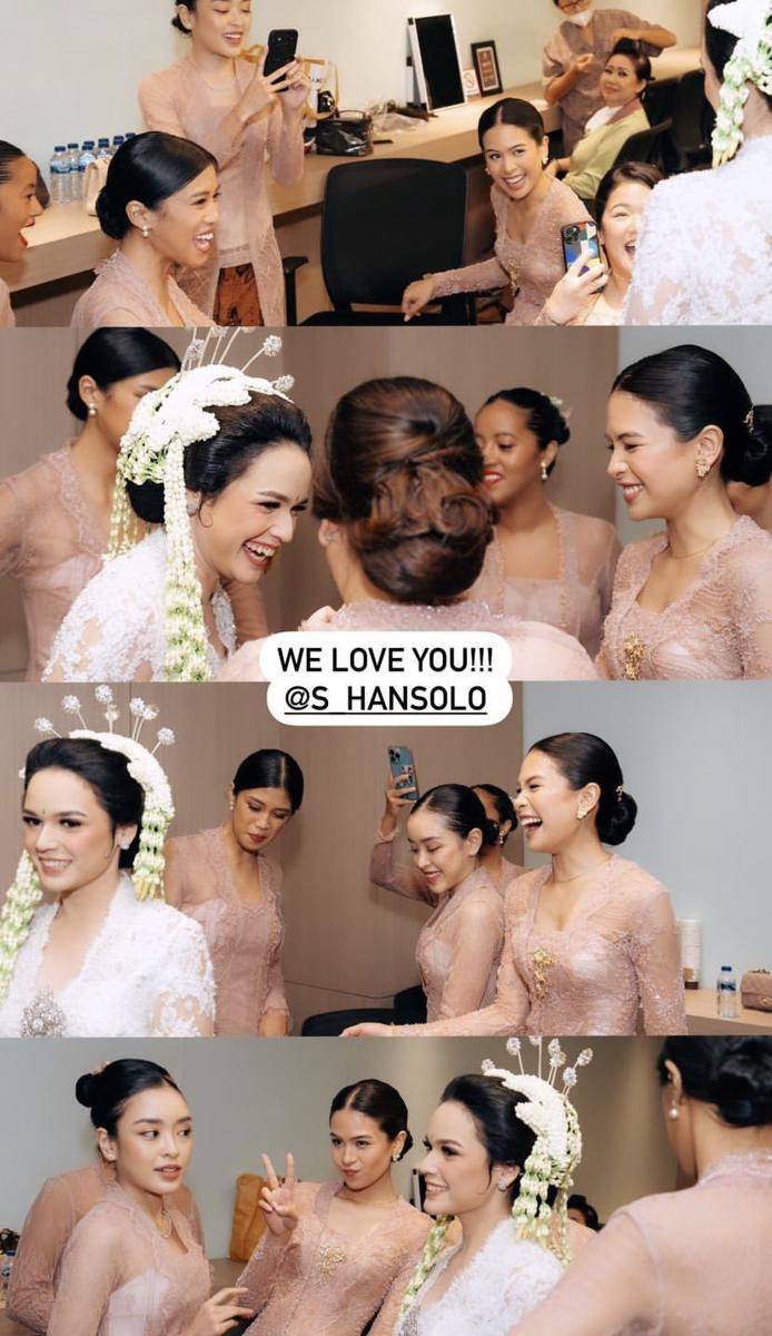 Maudy Ayunda jadi bridesmaid (instagram.com/maudyayunda)