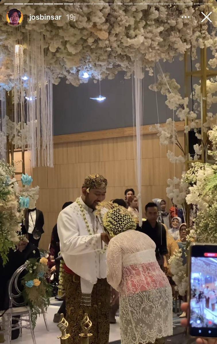 potret pernikahan Sandra Lubis dan Suryo Prakoso (Instagram.com/josbinsar)