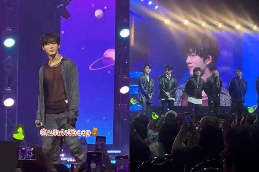 B.I dan iKON di Supersound Festival (twitter.com/minlolkccy | twitter.com/bai_toeytuey)