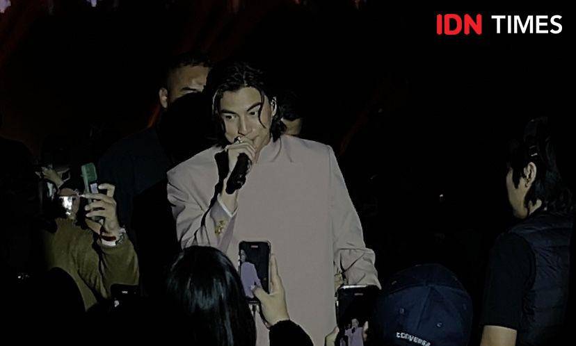 potret fan meeting Gulf Kanawut di ICE BSD Nusantara Hall, Minggu (19/11/2023) (IDN Times/Rani Asnurida)