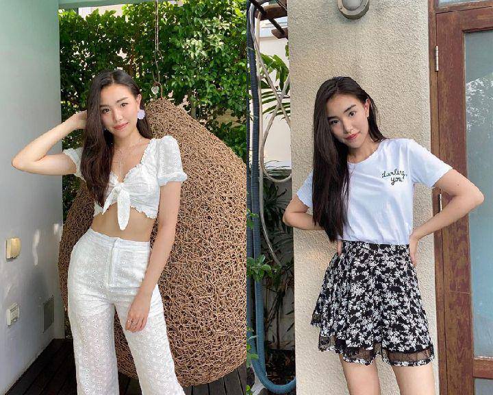 ide outfit pakai atasan putih ala Jamie Juthapich (instagram.com/jamiejuthapich)