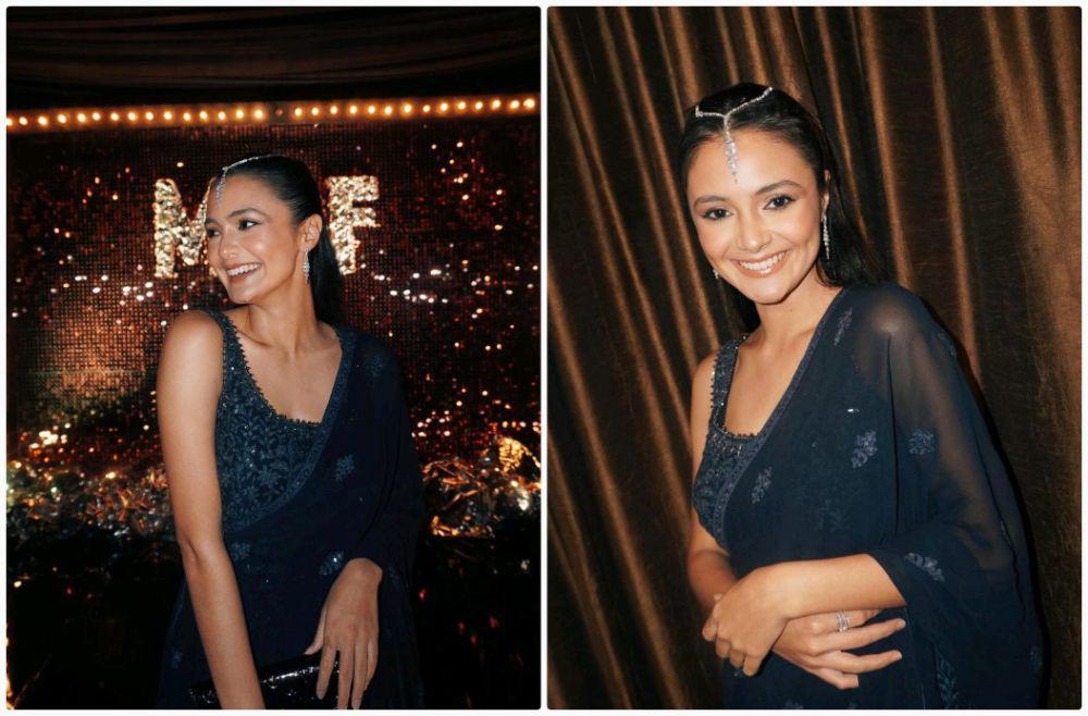 9 Potret Amanda Rawles di Acara Diwali Mega Cita Film, Anggun!