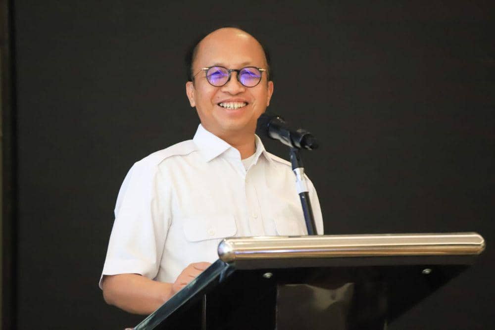 Sekretaris Jenderal Kementerian Ketenagakerjaan, Anwar Sanusi mengajak perusahaan BUMN untuk senantiasa melakukan transformasi di bidang ketenagakerjaan. (Dok. Kemnaker)