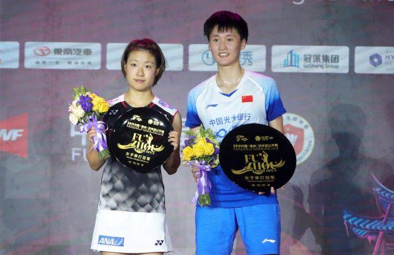 Chen Yu Fei (kanan) saar menjuarai Fuzhou China Open 2019 (bwfworldtourfinals.bwfbadminton.com)