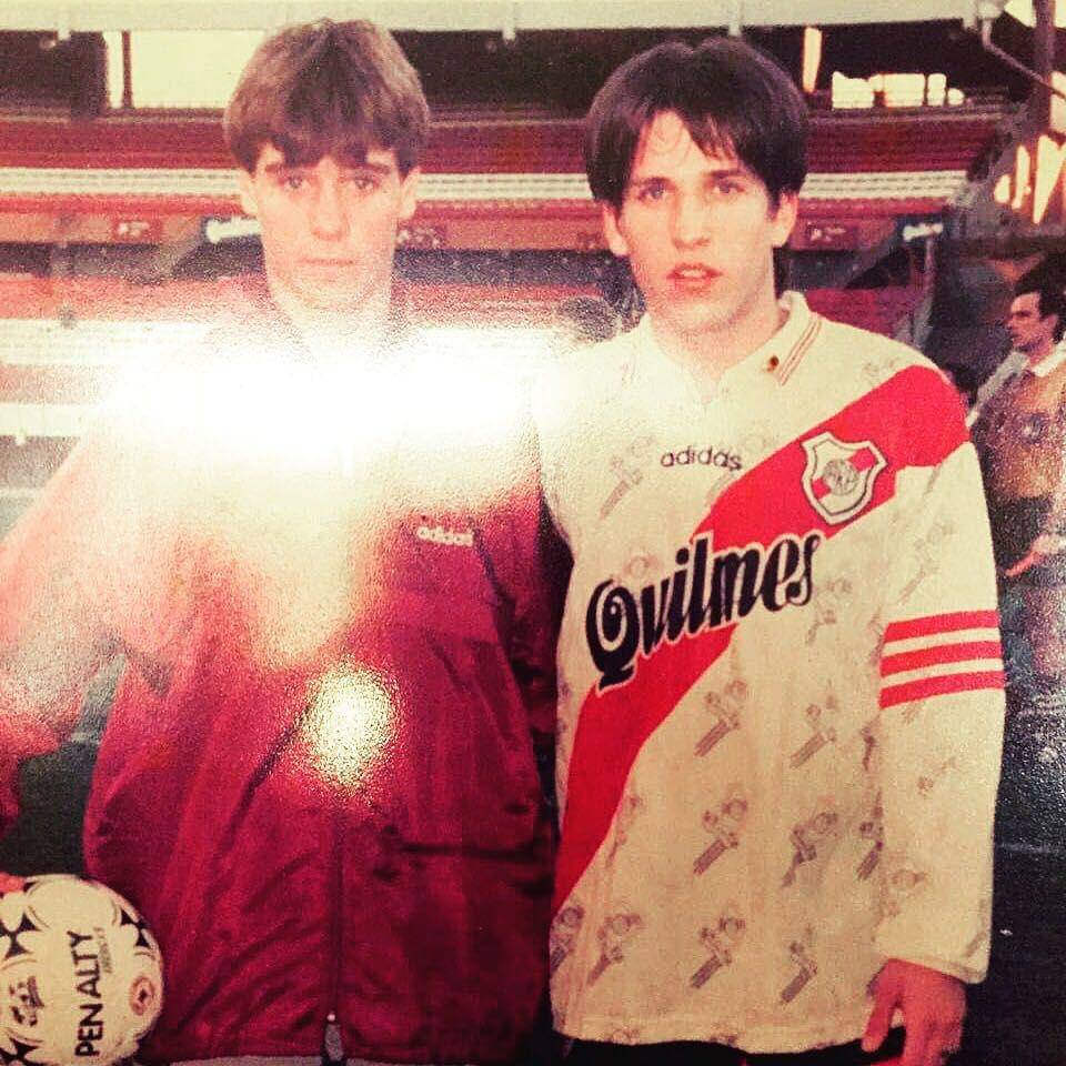 Diego Placente (kanan) saat berseragam River Plate. (instagram.com/diegorplacente)