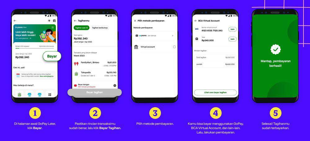 Cara bayar tagihan GoPay Later (gopay.co.id)