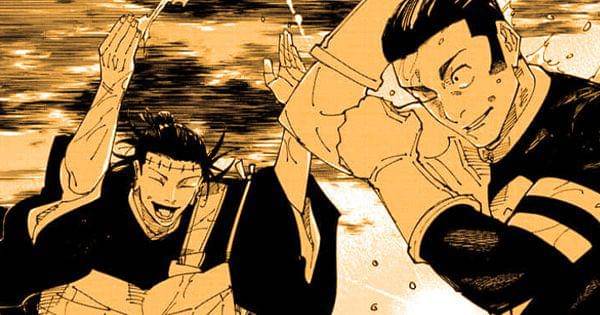 Kenjaku dan Fumihiko bermain di pantai  ( Dok. Shueisha / Jujutsu Kaisen )