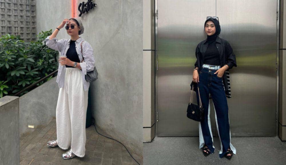 10 Padu Padan Outer Shirt ala Sherly Rumamby, Hijabers Harus Tahu!
