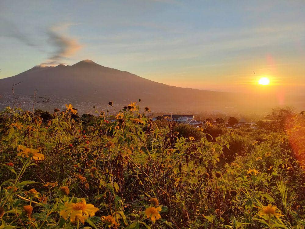 Panorama Gunung Panderman. (Twitter/@alexjourney)