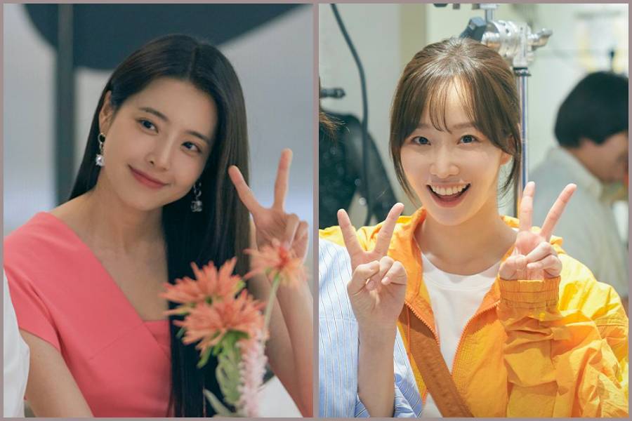 Jung Shin Hye dan Moon Ye Won di balik layar Moon in the Day (twitter.com/channel_ENA)