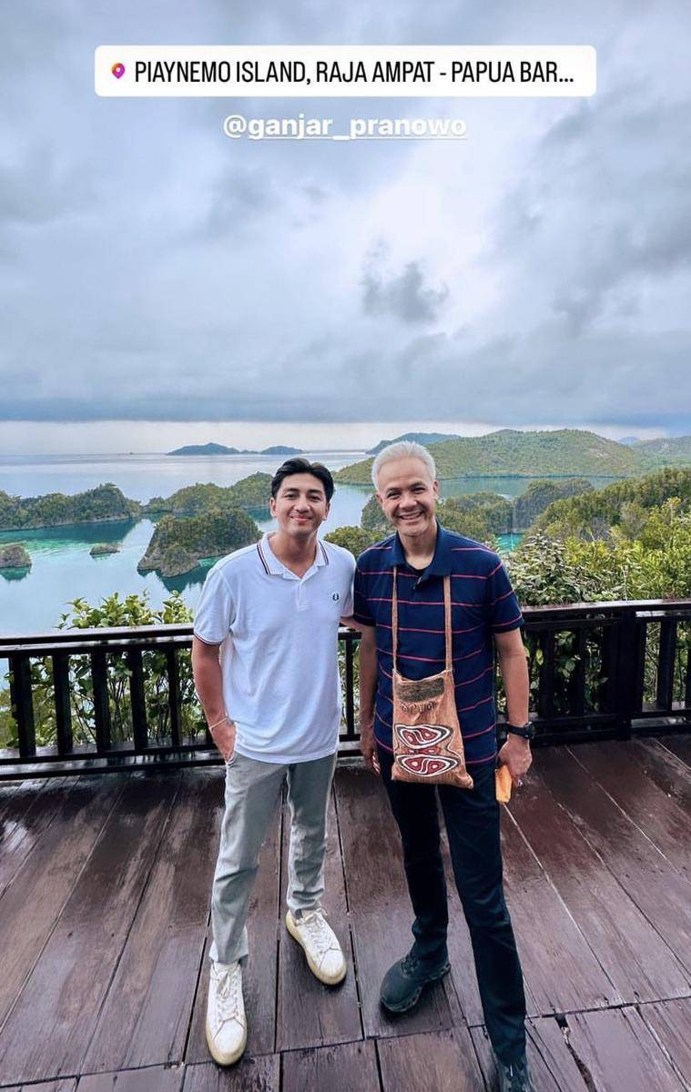 potret Harris Vriza ke Papua bersama Ganjar Pranowo (Instagram.com/harrisvriza)