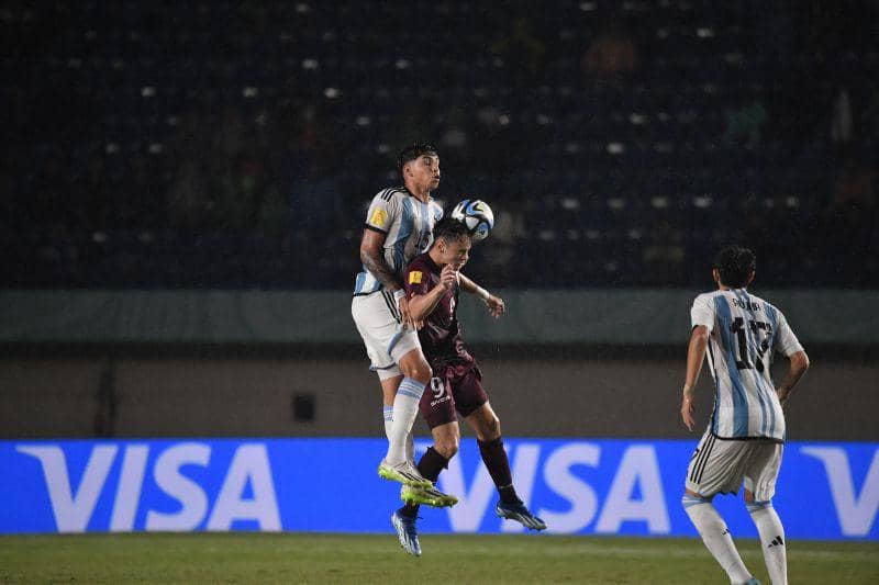Timnas Argentina U-17 berhasil menang 5-0 atas Venezuela U-17 dalam babak 16 besar Piala Dunia U-17 di Stadion Si Jalak Harupat (SJH), Kabupaten Bandung, Selasa (21/11/2023), Dok. LOC WCU17/NFL