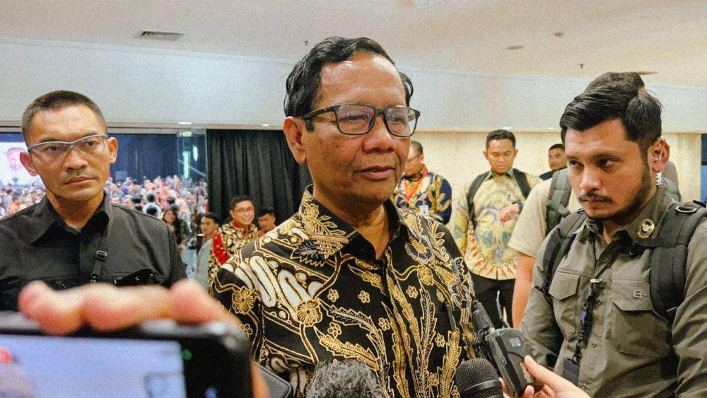 Menteri Koordinator Bidang Politik, Hukum dan Keamanan, Mahfud MD di Ancol pada 21 November 2023. (IDN Times/Santi Dewi)