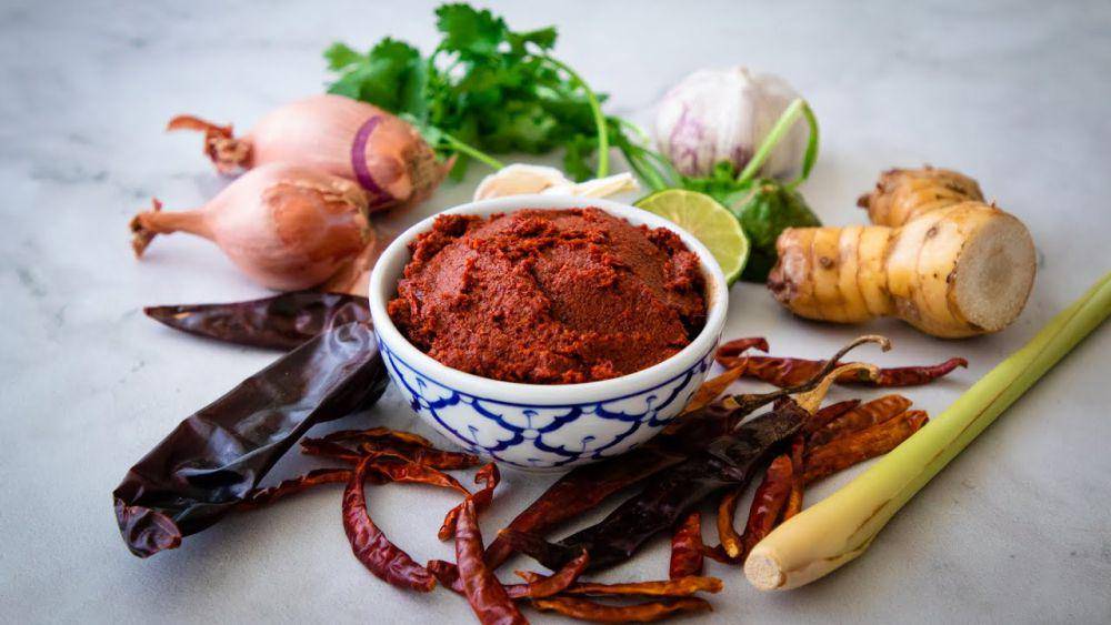 ilustrasi red curry paste khas Thailand (YouTube.com/Pailin's Kitchen)