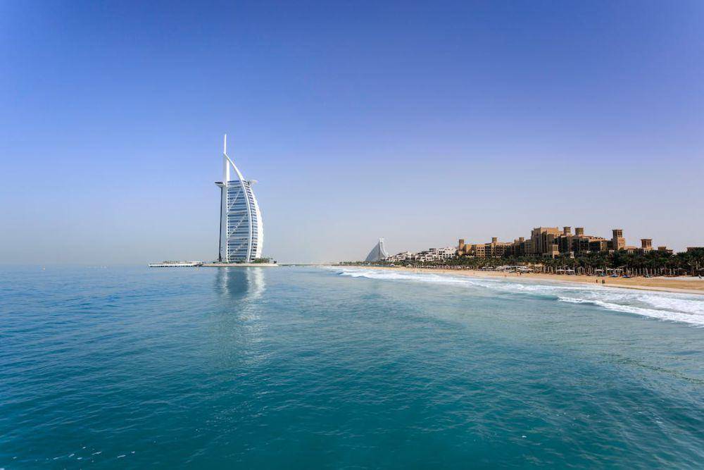 Potret Burj Al Arab di Dubai, Uni Emirat Arab 