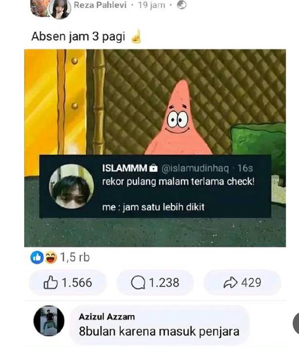 potret komentar lucu di facebook (instagram.com/dagelan)